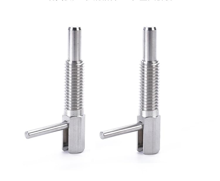 Nscdiew 2Pcs Retractable Indexing Plunger Pin, M8, Stainless Steel, Silver - Image 4
